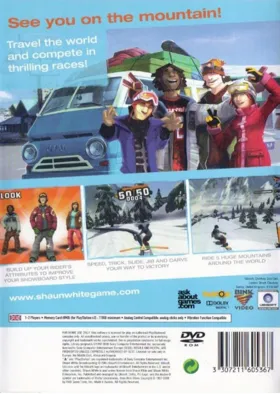 Shaun White Snowboarding box cover back